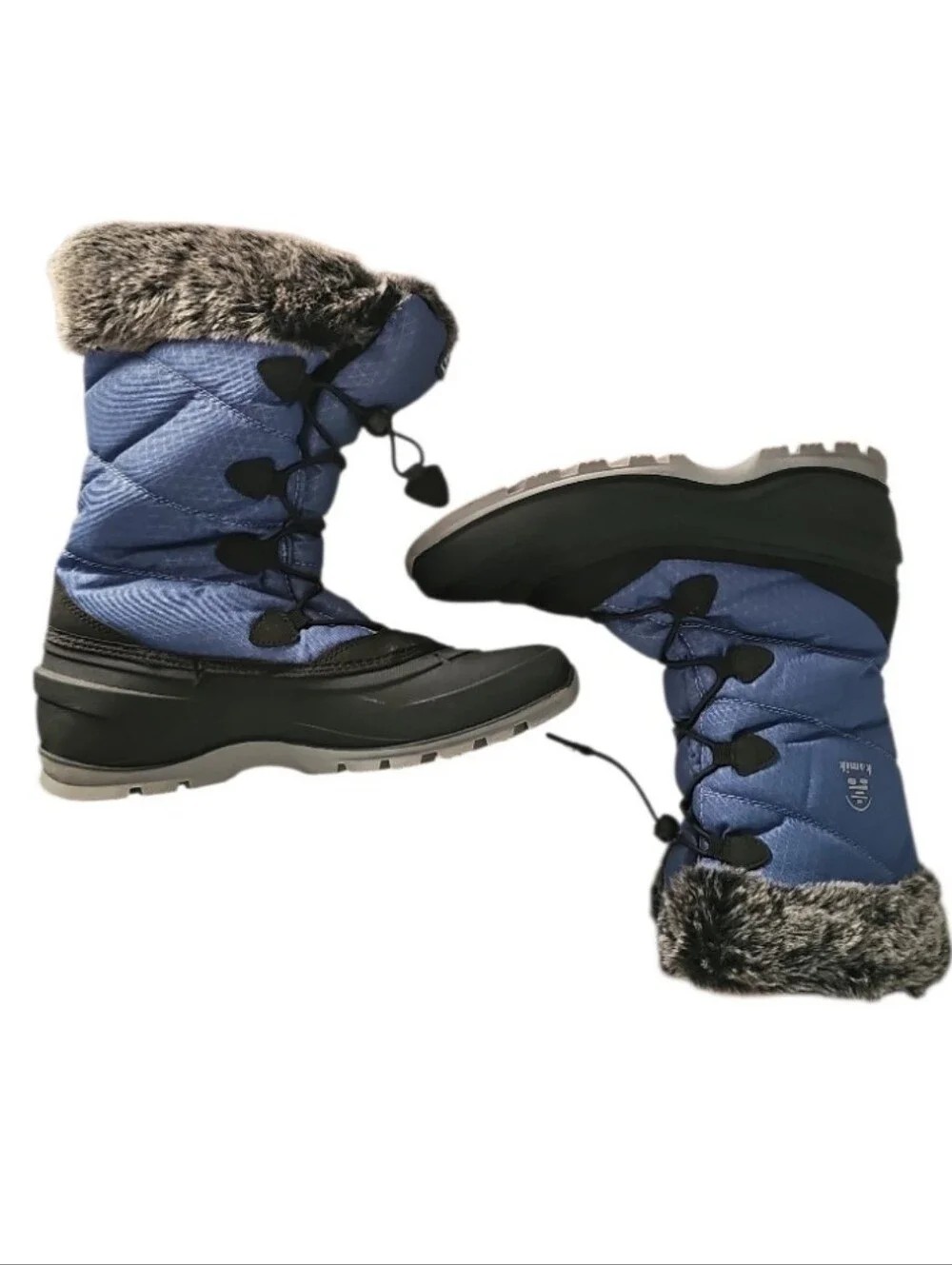Kamik Momentum3 Snow Boots Women's 10 Blue Thinsulate Waterproof Winter Boots